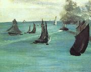 Edouard Manet The Beach at Sainte Adresse USA oil painting reproduction